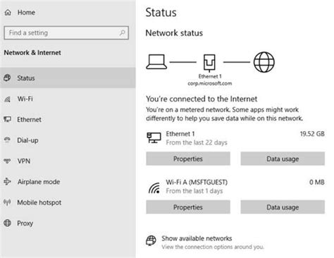 Network Status .